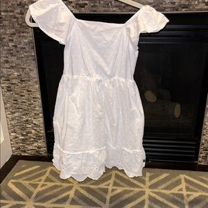 GAP White Eyelet Kids Casual Dress